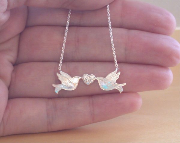 silver bird necklace