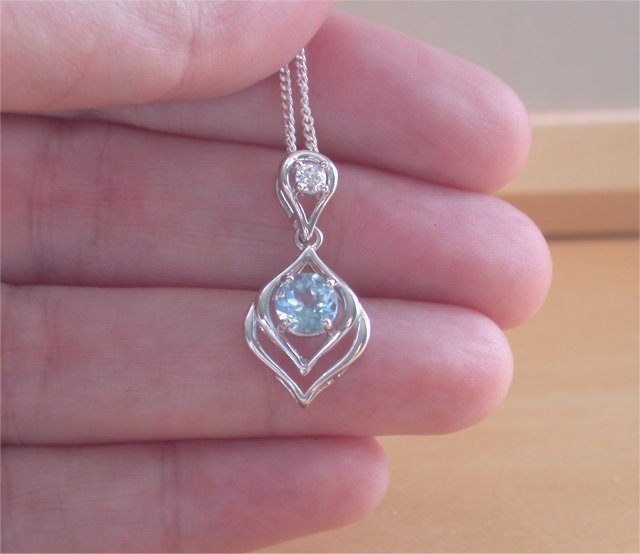 Blue Topaz Necklaces & Pendants | The Diamond Store
