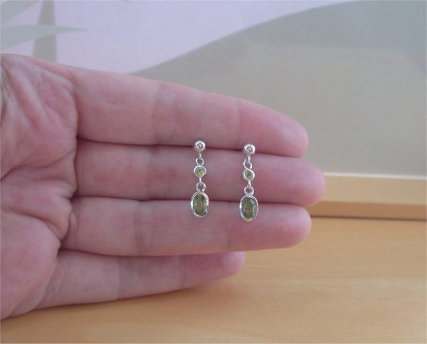 peridot gemstone earrings