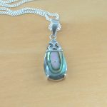 Sterling silver paua necklace uk