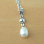 sterling silver freshwater pearl necklace