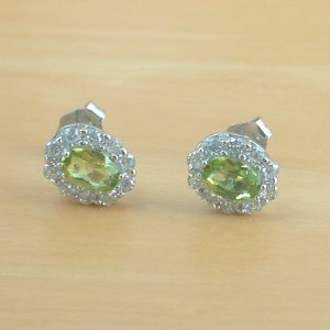sterling silver peridot earrings uk