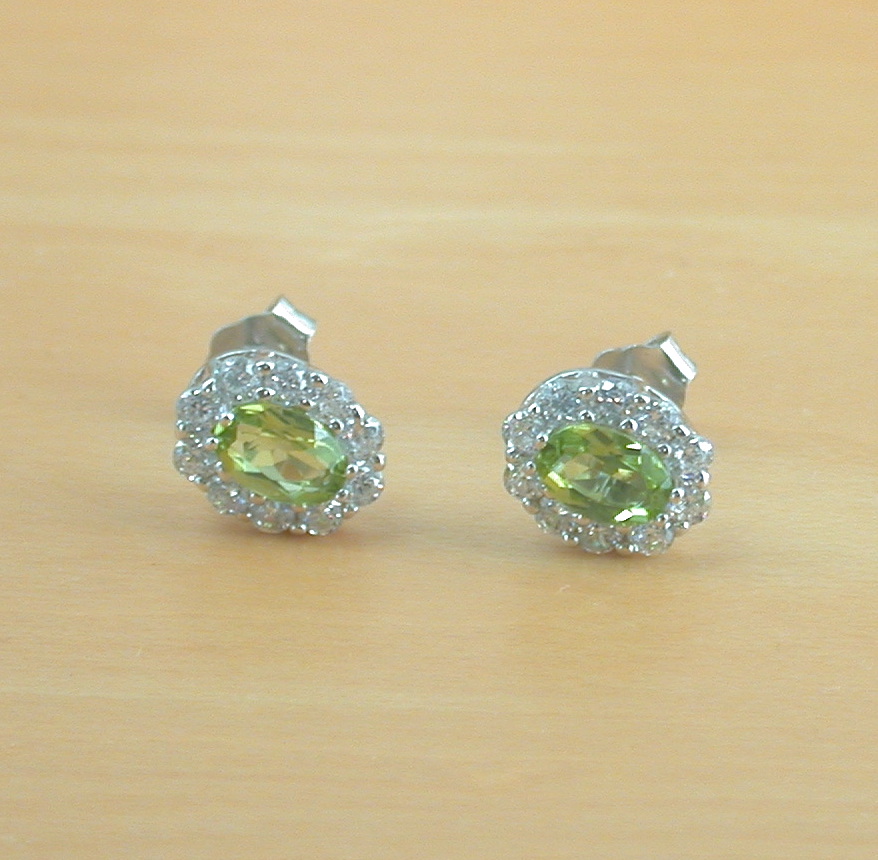 sterling silver peridot earrings uk