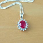Sterling Silver Ruby Necklace