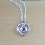 ruby heart necklace
