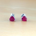 ruby stud earrings