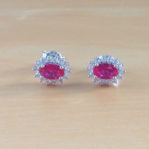 ruby earrings