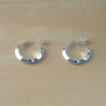 silver hoop earrings