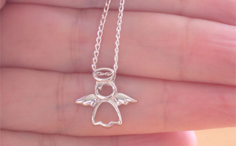 silver angel pendant