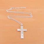 mens silver cross pendant