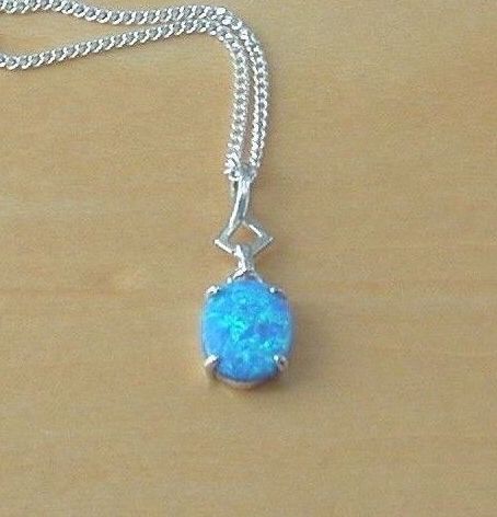blue opal necklace uk