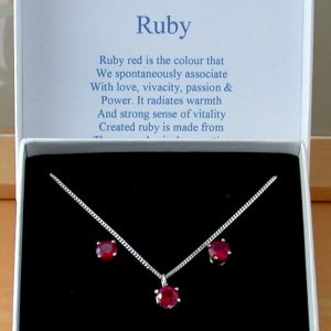 ruby solitaire necklace