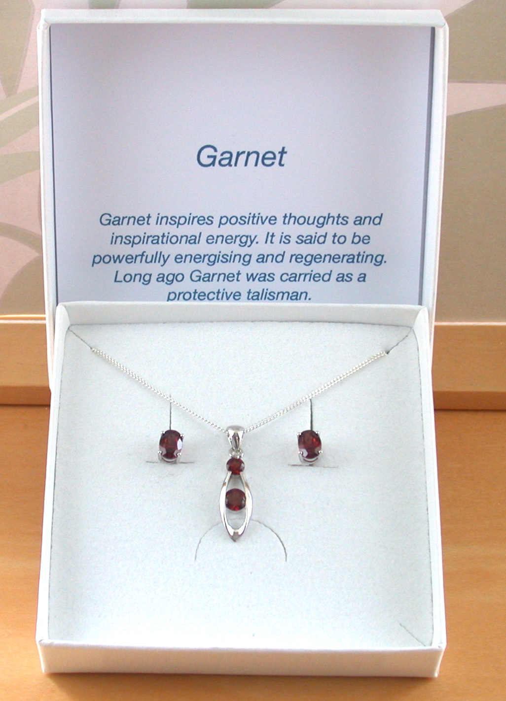 garnet necklace uk