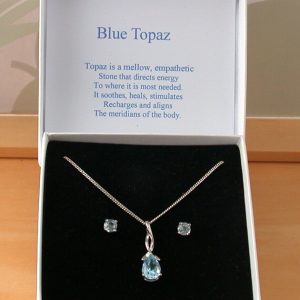 blue topaz necklace uk