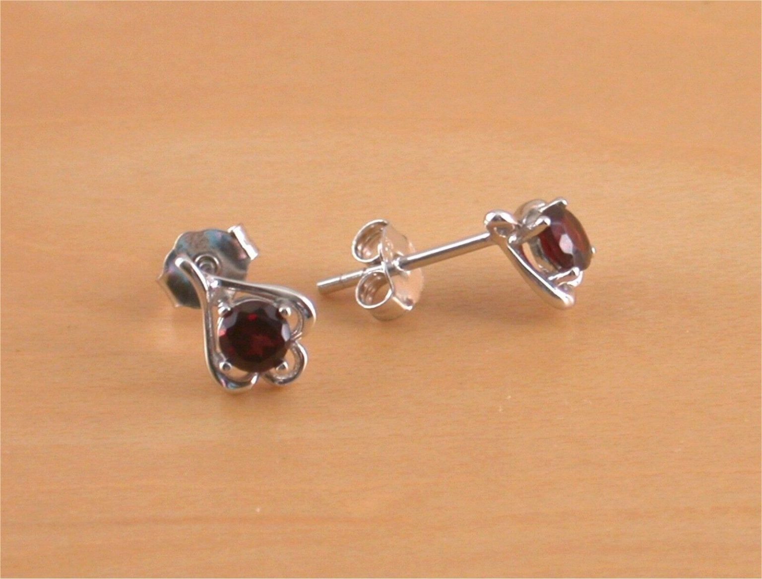 Sterling Silver Garnet Necklace & Earrings | Garnet Jewellery | UK