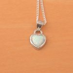 opal heart necklace