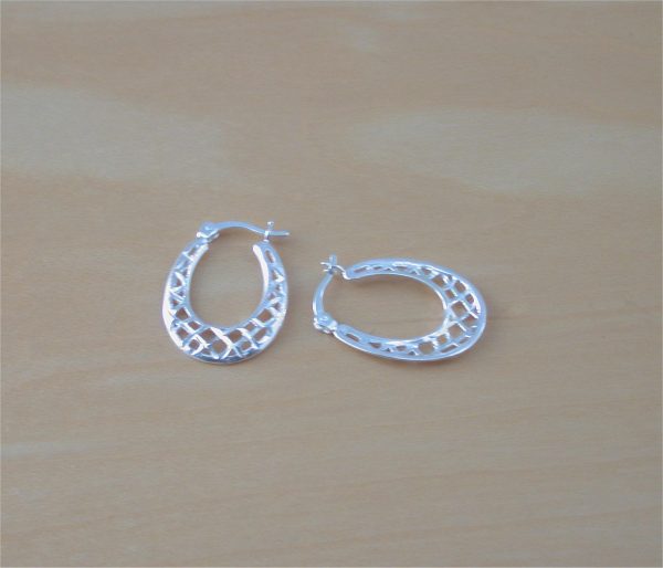 silver hoop earrings uk