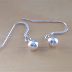 6mm ball drop earrings