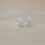 silver moon earrings