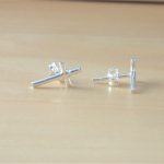 silver cross earrings uk