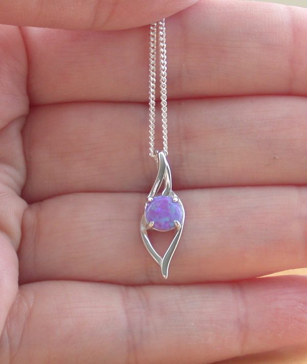 purple opal necklace