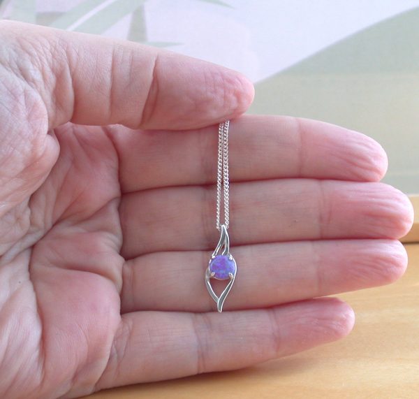 purple opal necklace