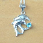sterling silver dolphin necklace