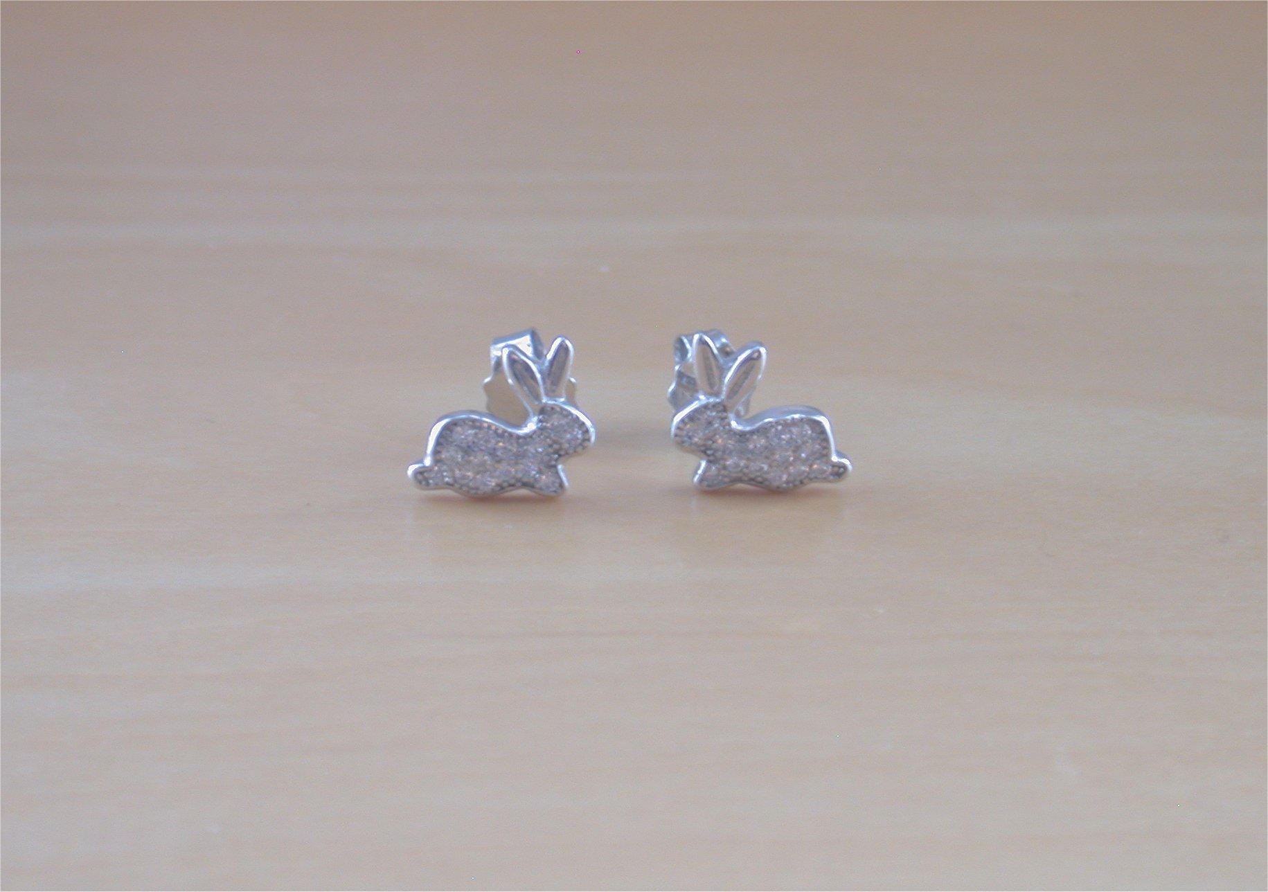 rabbit stud earrings