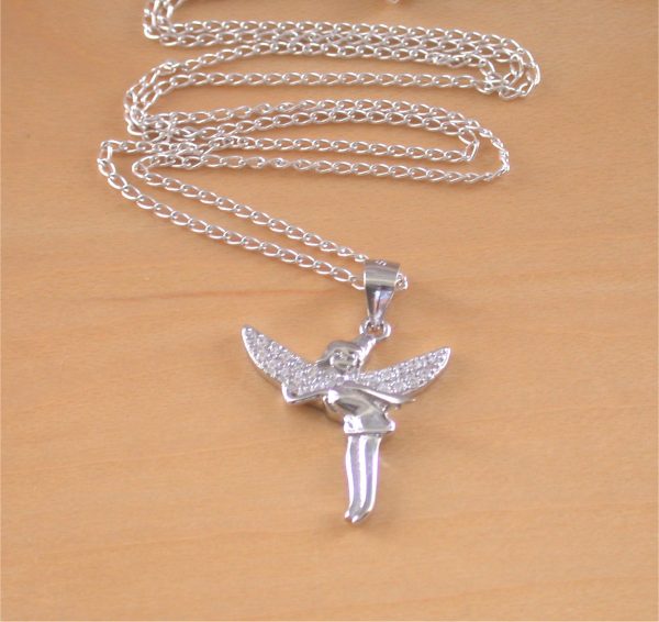silver fairy pendant