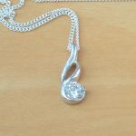 sterling silver Cz necklace uk
