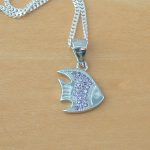sterling silver fish necklace