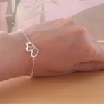 silver heart bracelet
