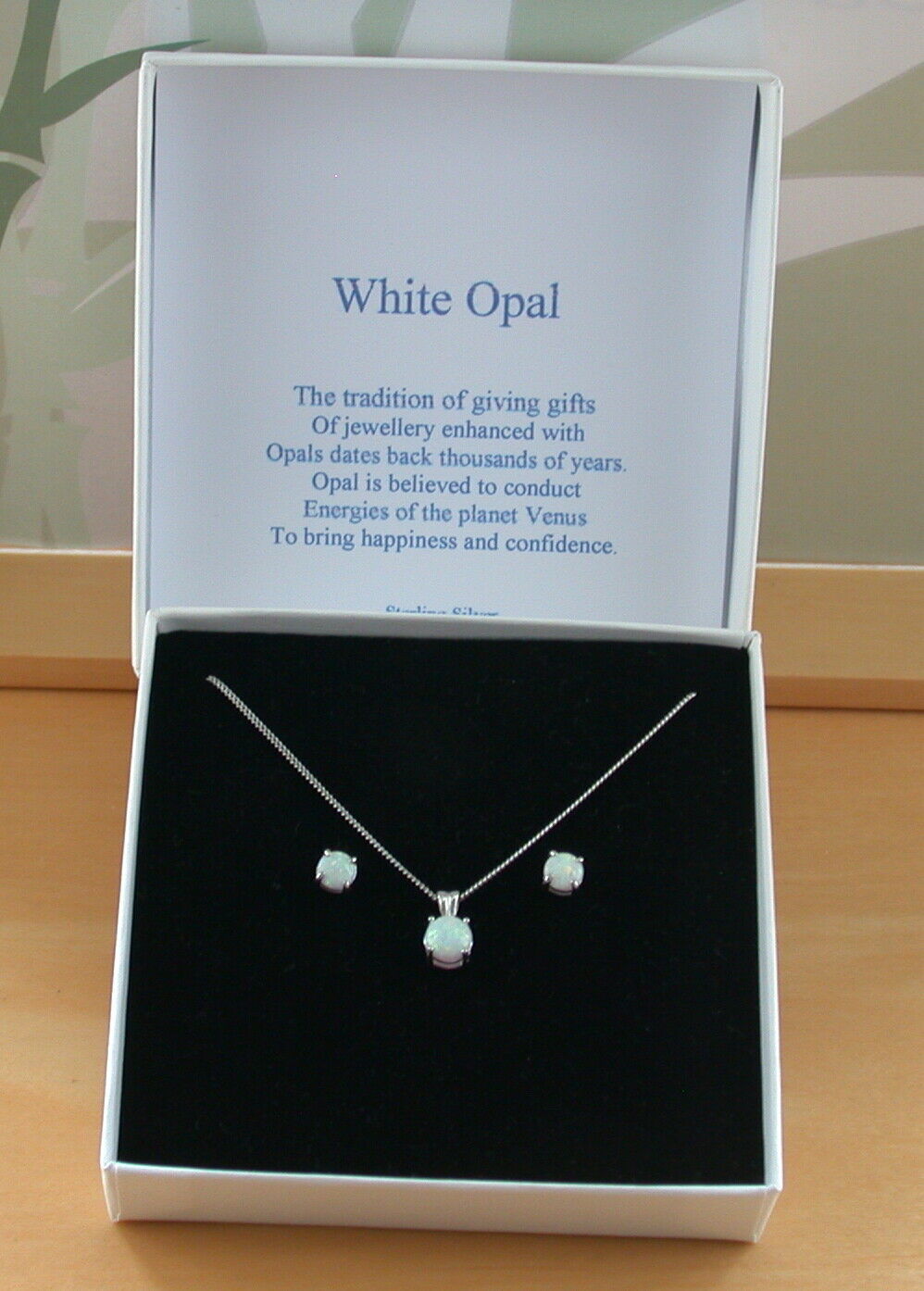 opal necklace and earrings