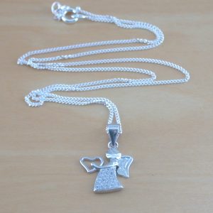 sterling silver angel necklace