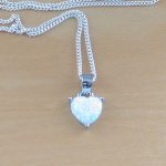 white opal heart necklace uk