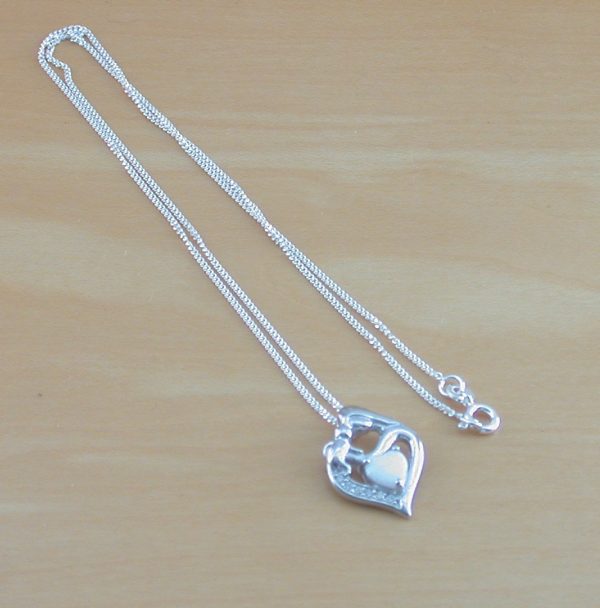 silver baby necklace