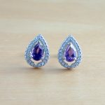 amethyst stud earrings