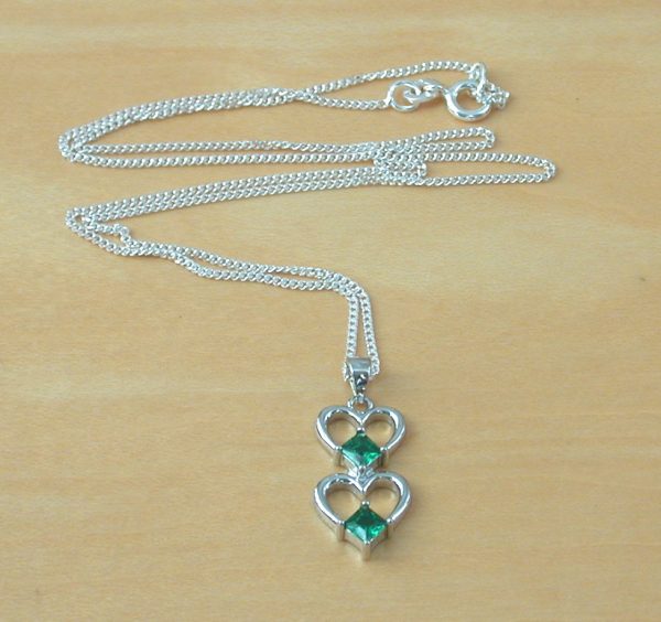 lab created emerald necklace