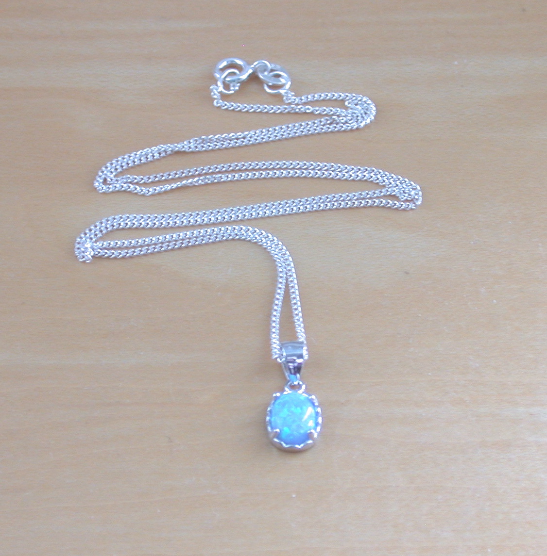 blue opal necklace uk
