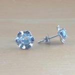 topaz stud earrings