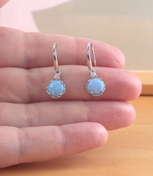 Blue Opal Drop earrings
