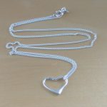 Silver heart necklace