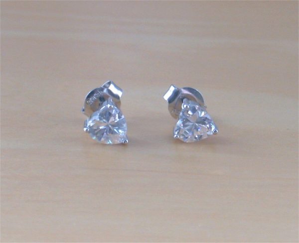 silver cz earrings uk