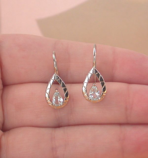 silver topaz earrings