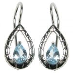blue topaz earrings uk