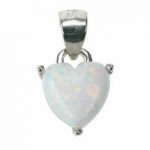 opal heart pendant uk