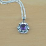 amethyst flower necklace uk