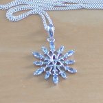 topaz triquitra necklace