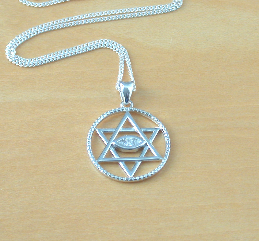 silver Star of David pendant