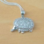 sterling silver hedgehog necklace